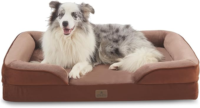 Bedfolks Orthopedic Dog Bed, Big Waterproof Dog Sofa Bed by Bedfolks