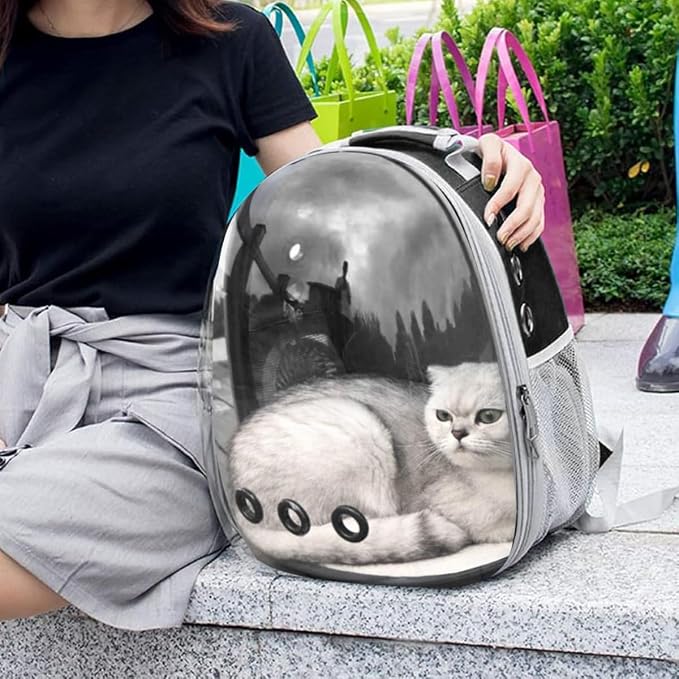 Cat Backpack Carrier Back Expandable Bubble Pet Carrier Backpack - Image 7