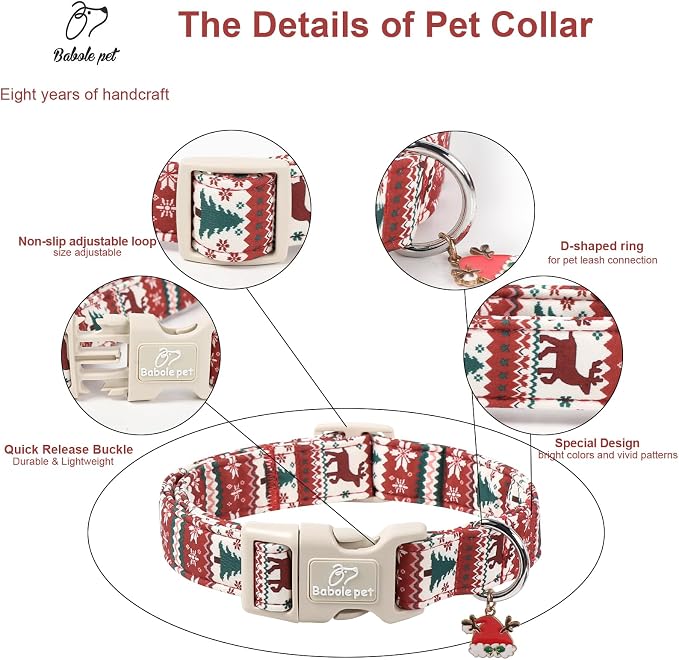 Christmas Dog Collar for Giant Large Dogs - Image 4