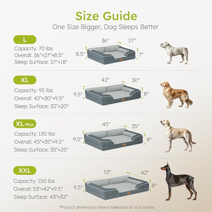 Jumbo Dog Bed for Extra Large Dogs, Orthopedic Dog Bed - Image 8
