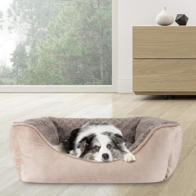 JOEJOY Rectangle Dog Bed for Large Medium Small Dogs - Image 6