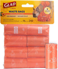 Glad for Pets Large Dog Waste Bags, Tear-Resistant, 16 Rolls | Heavy Duty Dog by GladTrashFoodStorage
