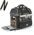 Expandable Cat Dog Carrier: NOBLE DUCK Soft-Sided Pet Carrier Airline Approved by NOBLE+DUCK