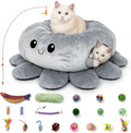 Cat Tunnel Bed for Indoor Cats, Peekaboo Cat Cave Bed, Cat Tunnel Christmas by FortheHeartbeatinYourLap