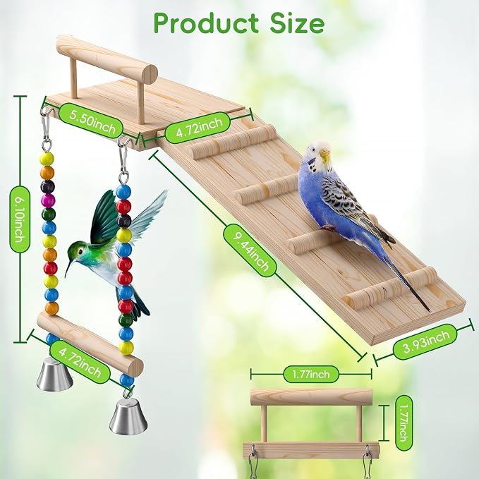 Bird Perches Platform Swing - Image 2