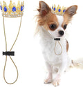 Abbylike Pet Rhinestone King Crown, Queen Crown by Abbylike