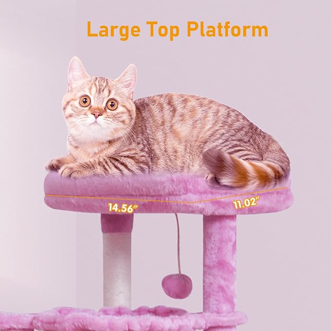 KIYUMI Cat Tree Cat Tower Condo - Image 2