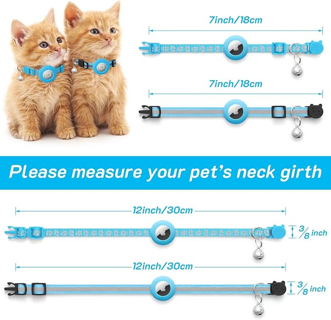 2 Pack Airtag Cat Collar Breakaway - Image 6