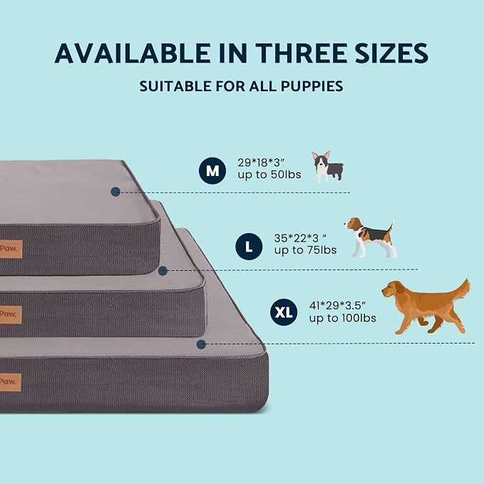Orthopedic Memory Foam Dog Bed for Extra Large Dogs, Waterproof Lining and - Image 2