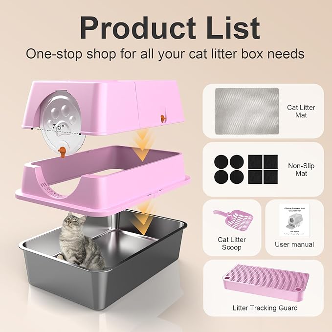 Stainless Steel Litter Box - Image 6