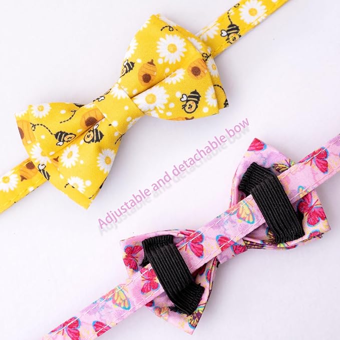 Faygarsle 2 Pack Breakaway Bowtie Cat Collar - Image 3