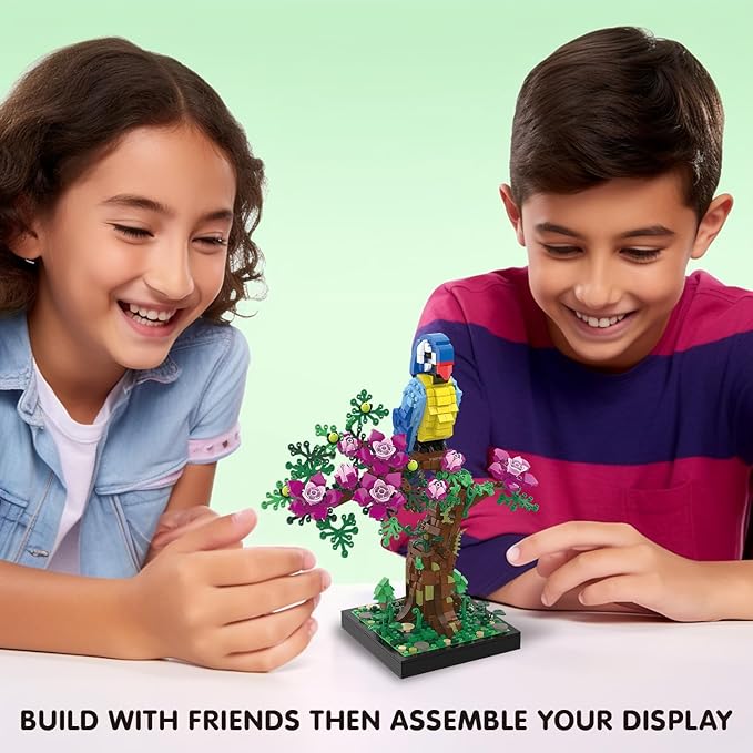 Micro Brick Flower Parrot Toy Building Sets, Home Decor and Office Art Creative - Image 5