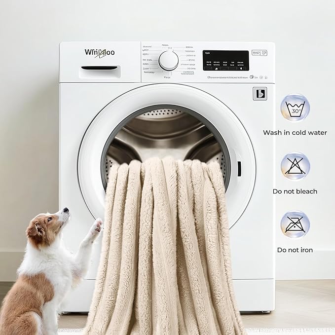LINENLUX 1 Pack 3 Soft Fleece Dog Blanket - Image 5