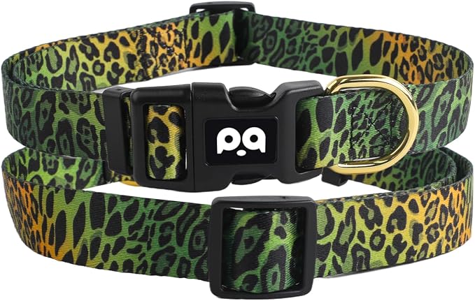 QQPETS Adjustable Soft Dog Collar: Print Flower Pink Multicolor Cute Patterns - Image 5