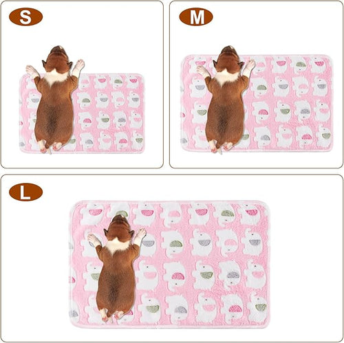 1 Pack 3 Blankets Super Soft Fluffy Premium Fleece Pet Blanket Flannel Paw - Image 2
