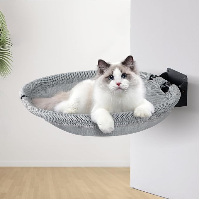 Wall Mounted Cat Hammock, Foldable Cat Bed by CatAve
