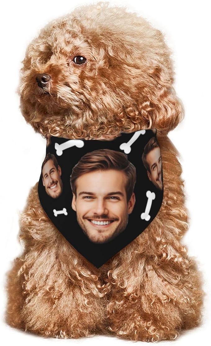 Custom Dog Bandana for Cat Dog Pet Add Your Design Personalized Neckwear - Image 4