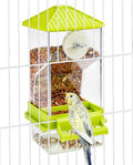 Hamiledyi Automatic Bird Feeder No Mess Bird Cage Feeder Seed Food Container by Hamiledyi
