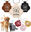 Custom Leather Pet Fur Keychain – Personalized Memorial Keepsake Keyring by Unknown