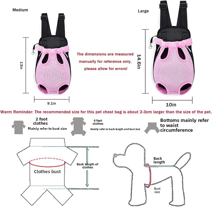 Pet Carrier Backpack, Adjustable Pet Front Carriers - Image 2