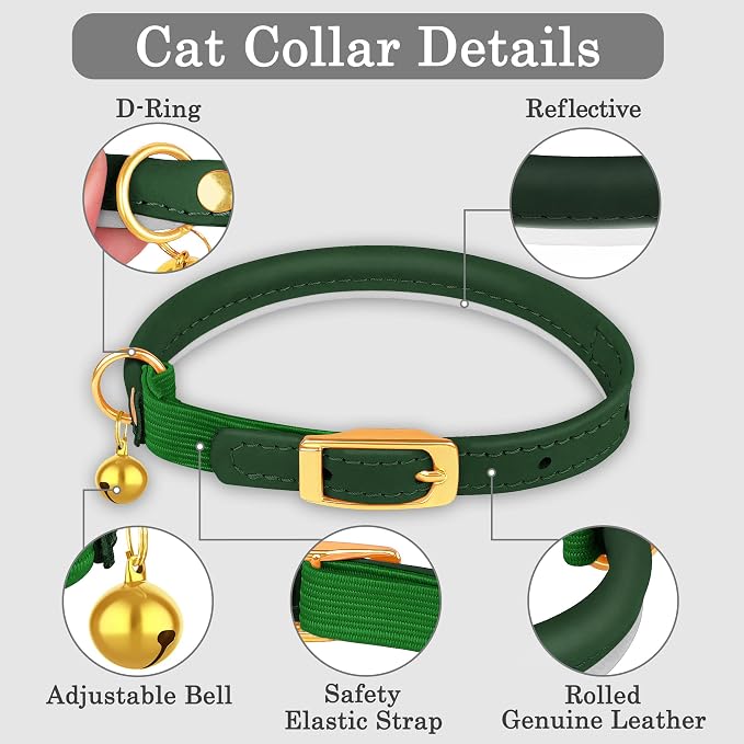 OOPSDOGGY Rolled Leather Cat Collar - Image 4