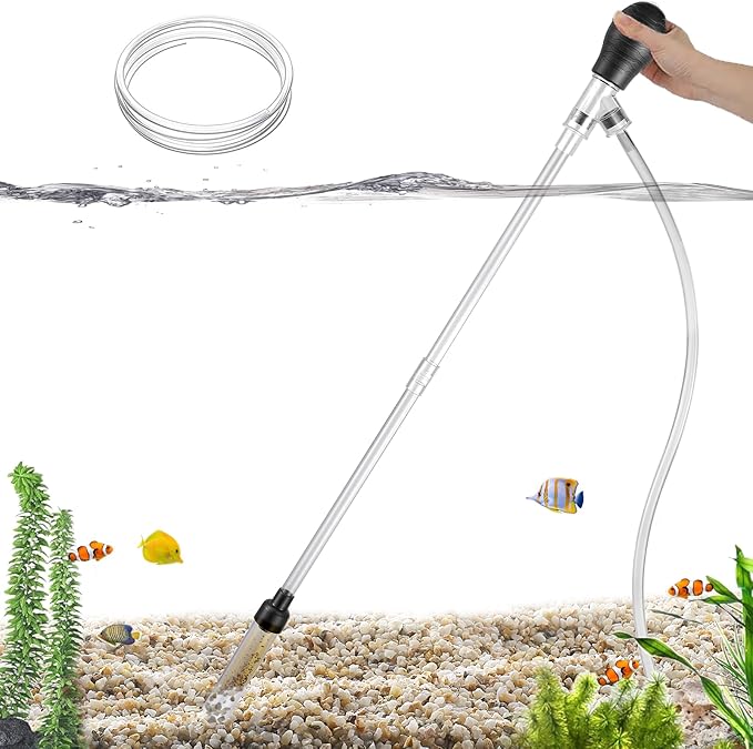 Carefree Fish Aquarium Gravel Cleaner 6Ft Hose Silicone Airbag Fish Tank Water by CarefreeFish