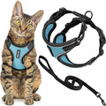 Voyager Escape-Proof Step-in Lock Cat Harness & 5ft Neoprene-Handle Leash Set by BestPetSuppliesLLC