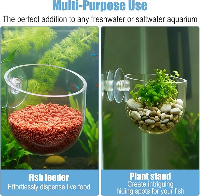 3 Pack Aquarium Plant Holder Clear Fish Tank Plant Holder Fishes Tanks Plants - Image 3