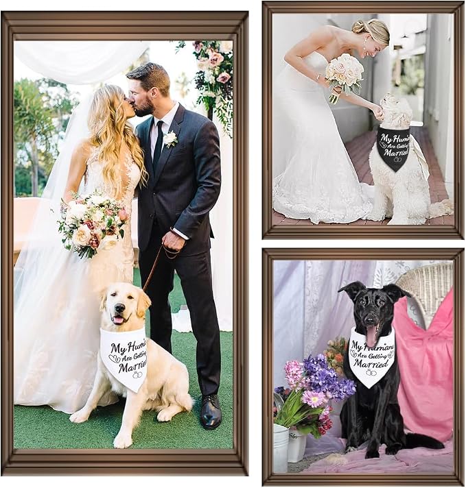 SZEE Engagement Gifts for Couples, 2 Pack My Humans are Getting Married Dog - Image 6