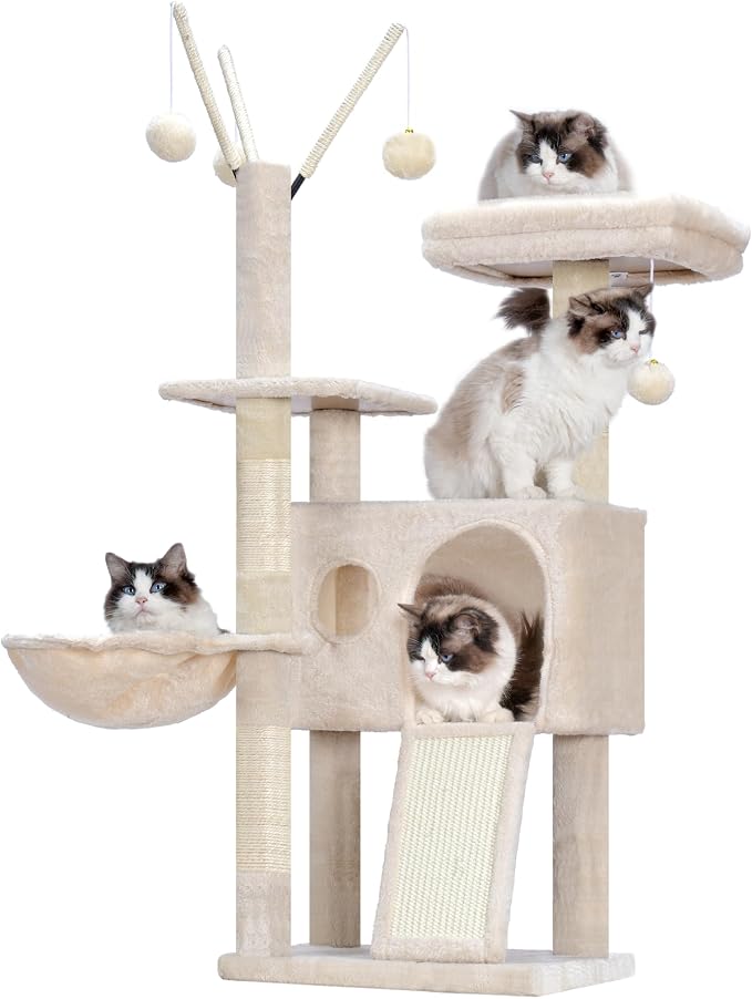 Hey-brother Cat Tree Tower, Scratching Posts by Hey-brother