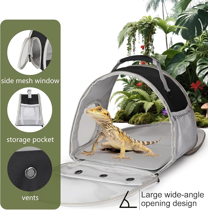 Bearded Dragon Travel Carrier, Lizards Carrier, Small Animal Travel Carrier - Image 4
