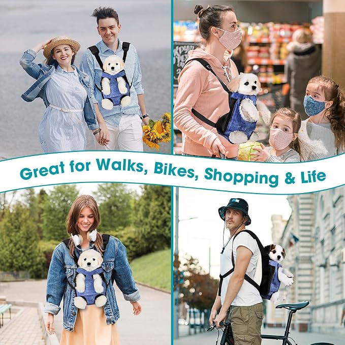 Dog Backpack Carrier, Front Pocket - Image 9