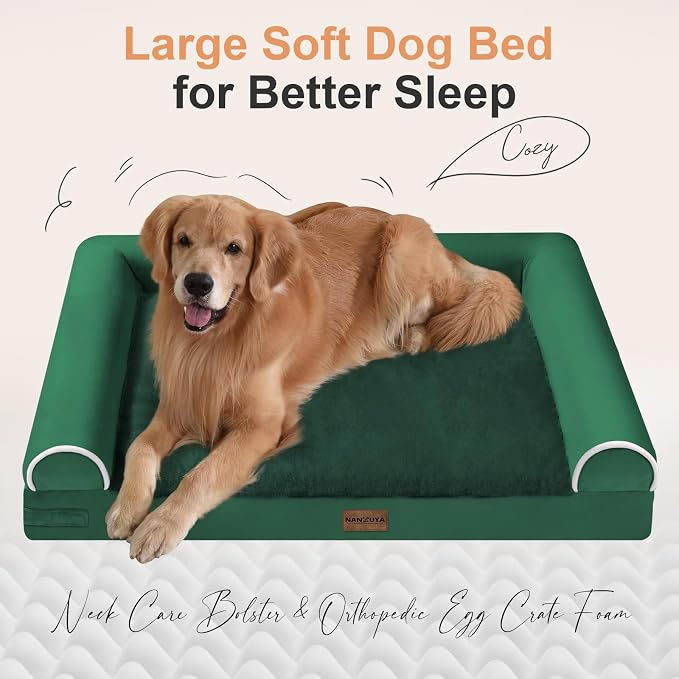 Large Dog Bed Orthopedic Washable: Jumbo Dog Bed Bolster Extra Large Dogs Egg - Image 2