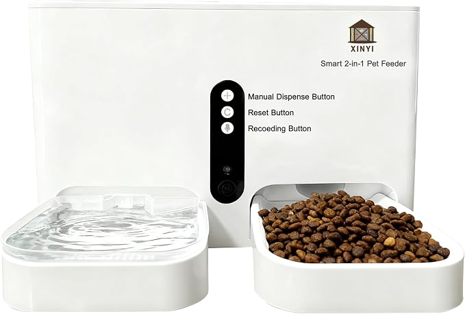 Automatic Pet Feeder and Water Dispenser 2-in-1 Set by Unknown