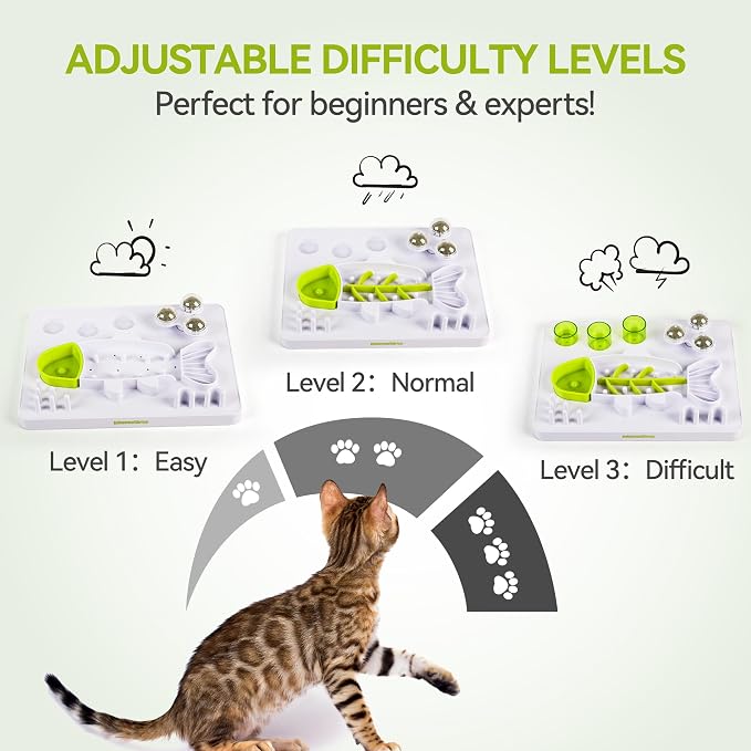ALL FOR PAWS Interactive Cat Puzzle Feeder - Image 2