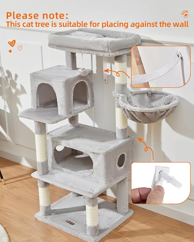 Taoqimiao Cat Tree, 49-Inch Cat Tower - Image 8