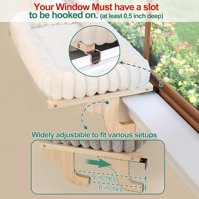 Zakkart SnugCloud Cat Perch for Window Sill - Image 5