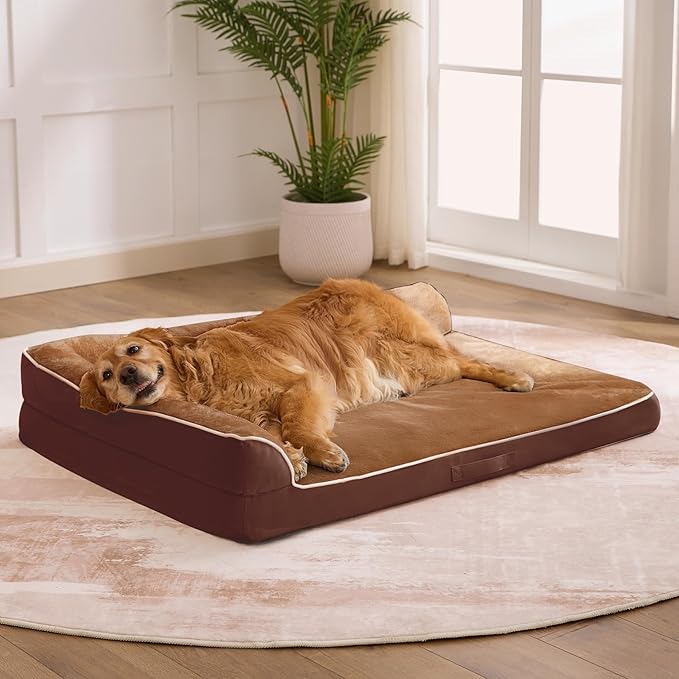 Dog Bed Large Sized Dogs, XXL Orthopedic Dog Bed by Aeroluxe