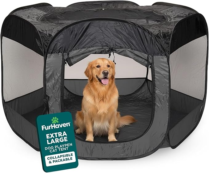 FurHaven Portable Pet Playpen for Dogs & Cats, Extra Large Indoor Kitten Playpen by FurHaven