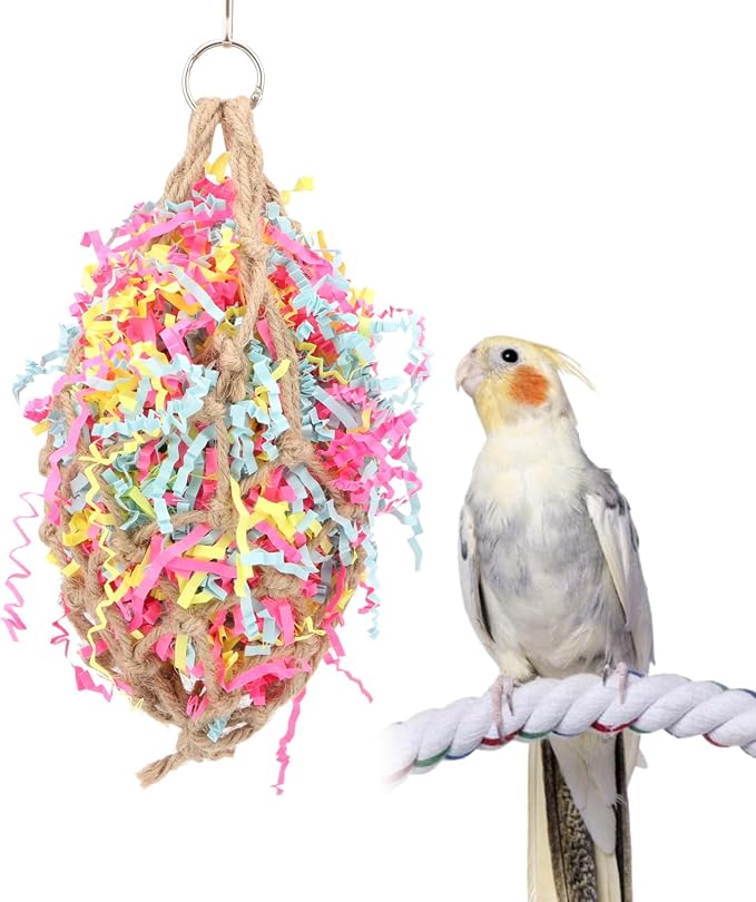 Hypeety Bird Chew Toy Bird Toy Foraging Shredding Climbing Hanging Toy by Hypeety