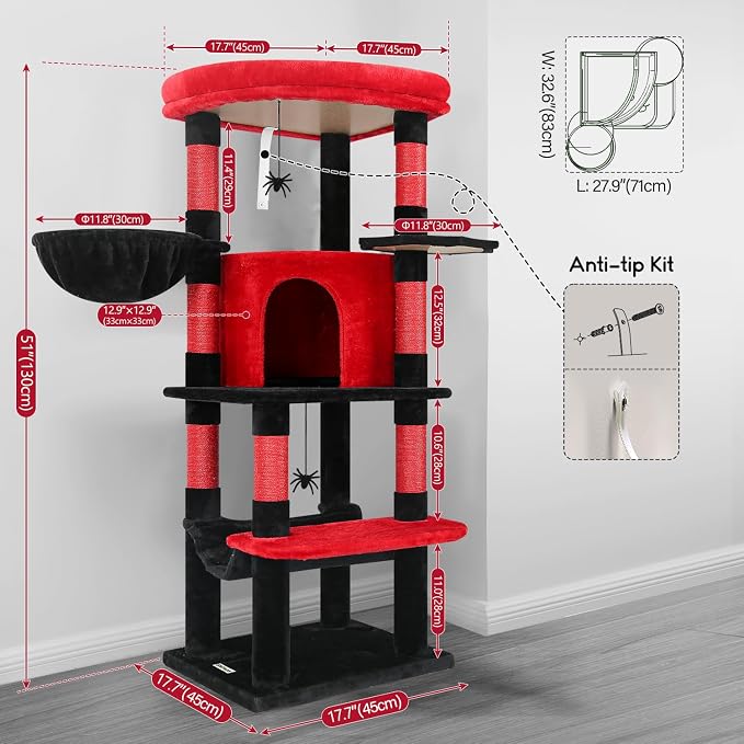 Globlazer Gothic Corner Cat Tree Tower - Image 3