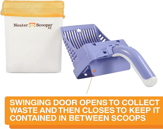 Neater Pet Brands Neater Scooper XL Cat Litter Scoop, 195 Refill Bags – - Image 3