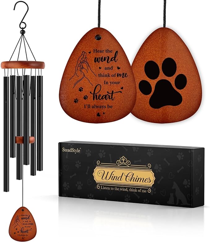 SteadStyle Pet Memorial Gifts for Dogs, Dog Memorial, Pet Memorial Wind Chime by SteadStyle