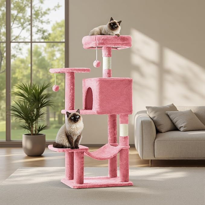 Sweetcrispy 44 inch Cat Tree Tower, Small Cat Climbing Tower - Image 7