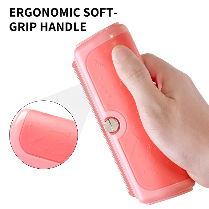 Cat & Small Pet Deshedding Brush & Shedding Blade, Gentle Undercoat Grooming - Image 5