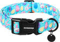 DOGWONG Easter Dog Collar, Colorful Egg Dog Collar Soft Durable Adjustable