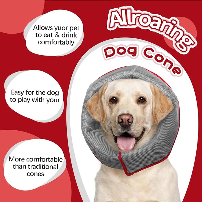 Dog Cone for Large Dogs After Surgery, Soft Dog Cone Collar for Dogs to Stop - Image 5