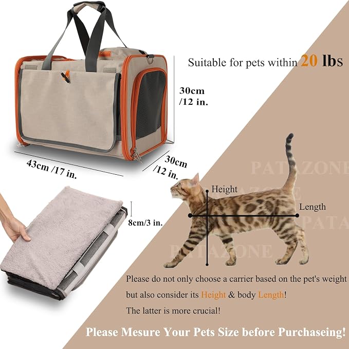 Dog Carriers for Small Dogs Stylish Cats Carrier Airline Approved Pets - Image 2