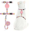 PUPTECK Adjustable Cat Harness and Leash Set Escape Proof Kitten Strap Collar by PUPTECK