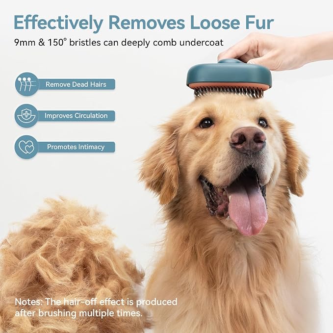 Aumuca Skin Friendly Self-Cleaning Slicker Brush - Image 5